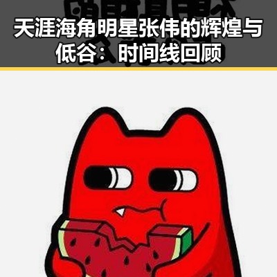 天涯海角明星张伟的辉煌与低谷：时间线回顾